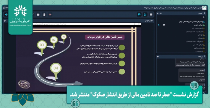 گزارش نشست تخصصی "صفر تا صد تامین مالی از طریق انتشار صکوک" منتشر شد.